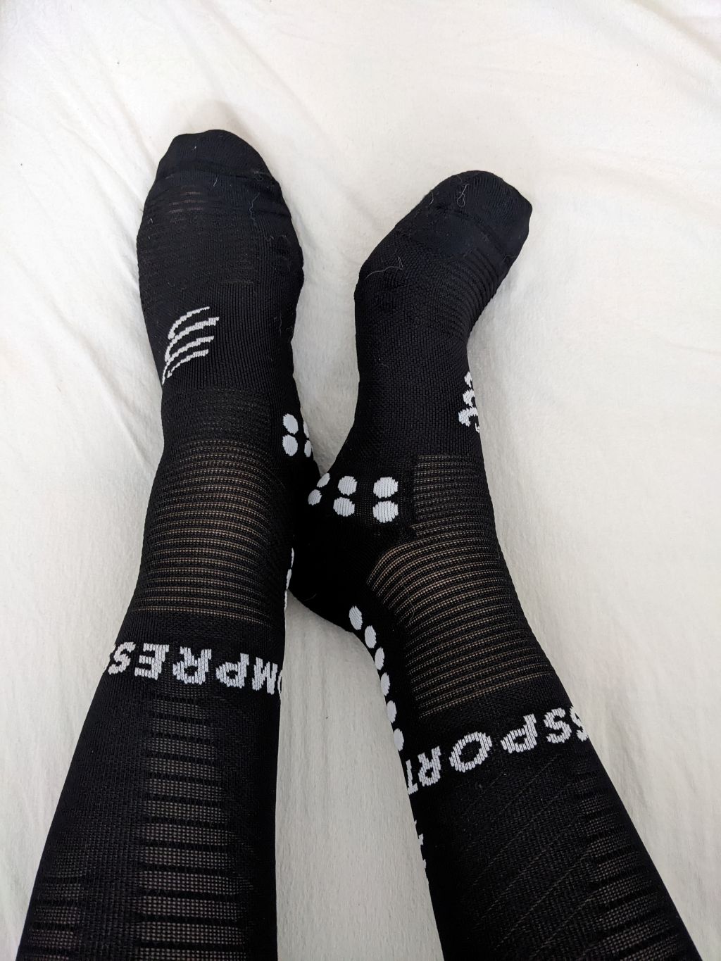 Socken am Bein 2. Ansicht