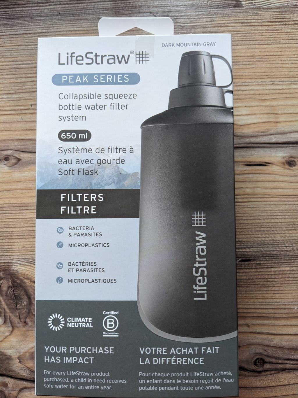 Der kompetente OUTSIDEstories-Test: LIFESTRAW Peak Squeeze Collapsible Squeeze 1L Bottle with Filter – Wasserfilter mit Trinkflasche