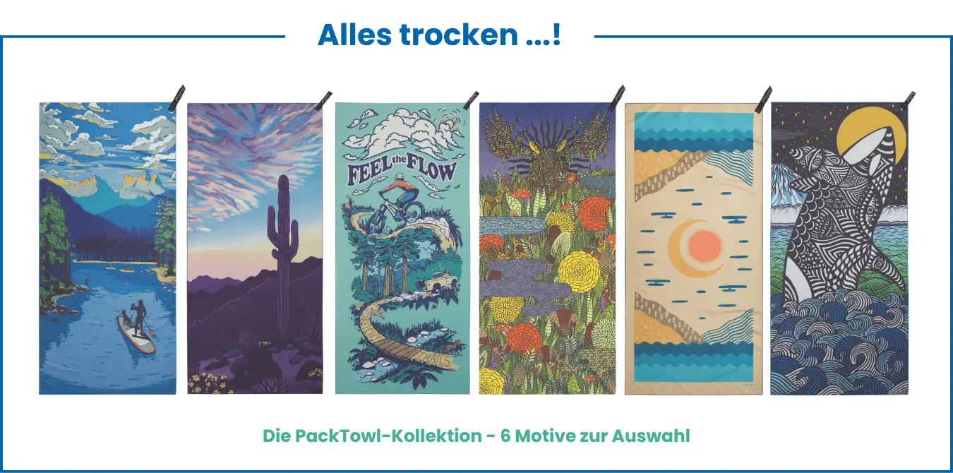 PackTowl Handtuch Gewinnspiel Camping