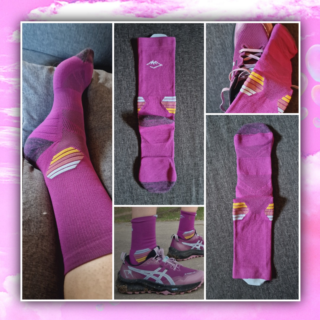 Laufsocken in Kombination mit den Asics GEL-Trabuco 12