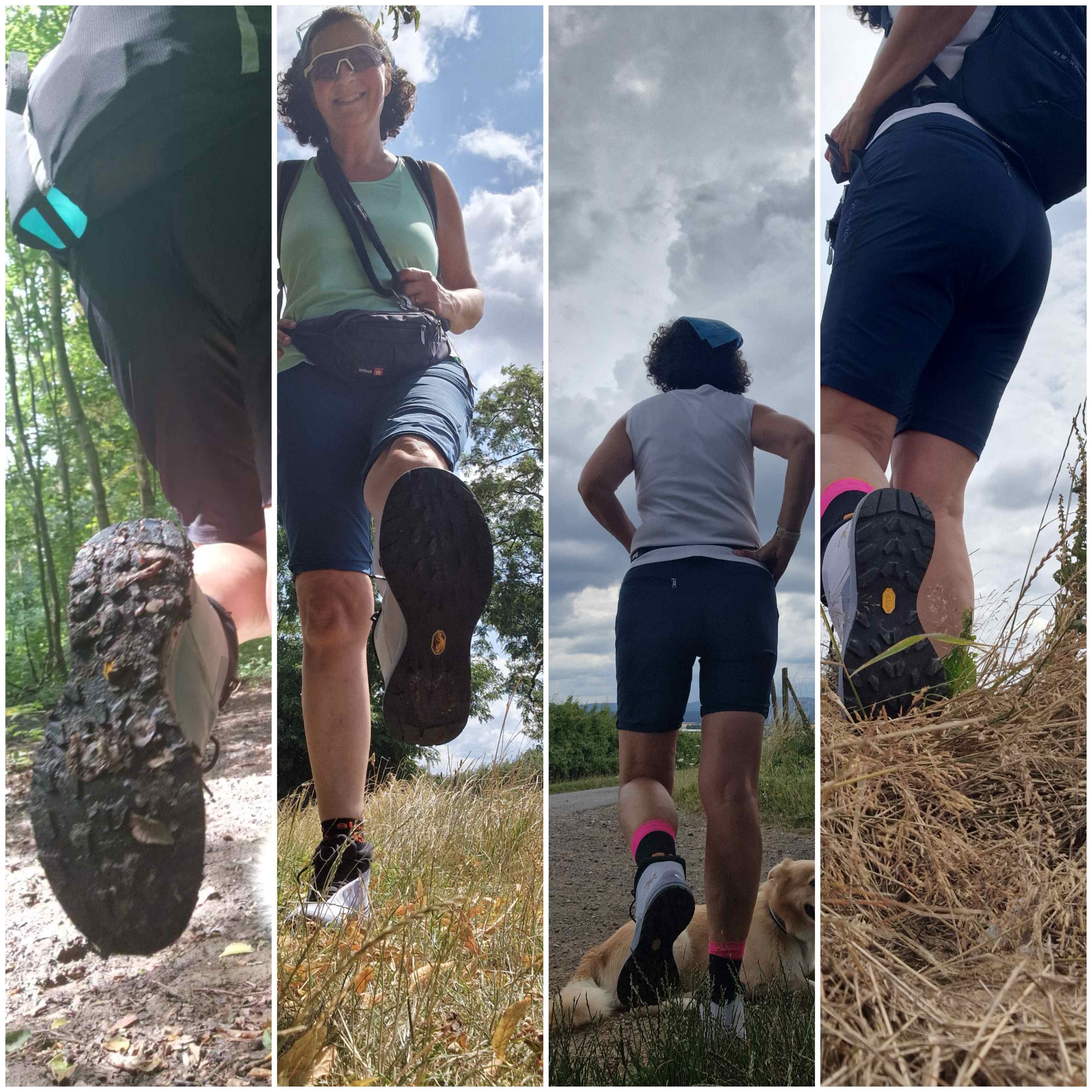 Die Sohlen eigenen sich hervorragend für Wanderungen im Mittelgebirge und über alle Arten von Gelände und Untergründen.