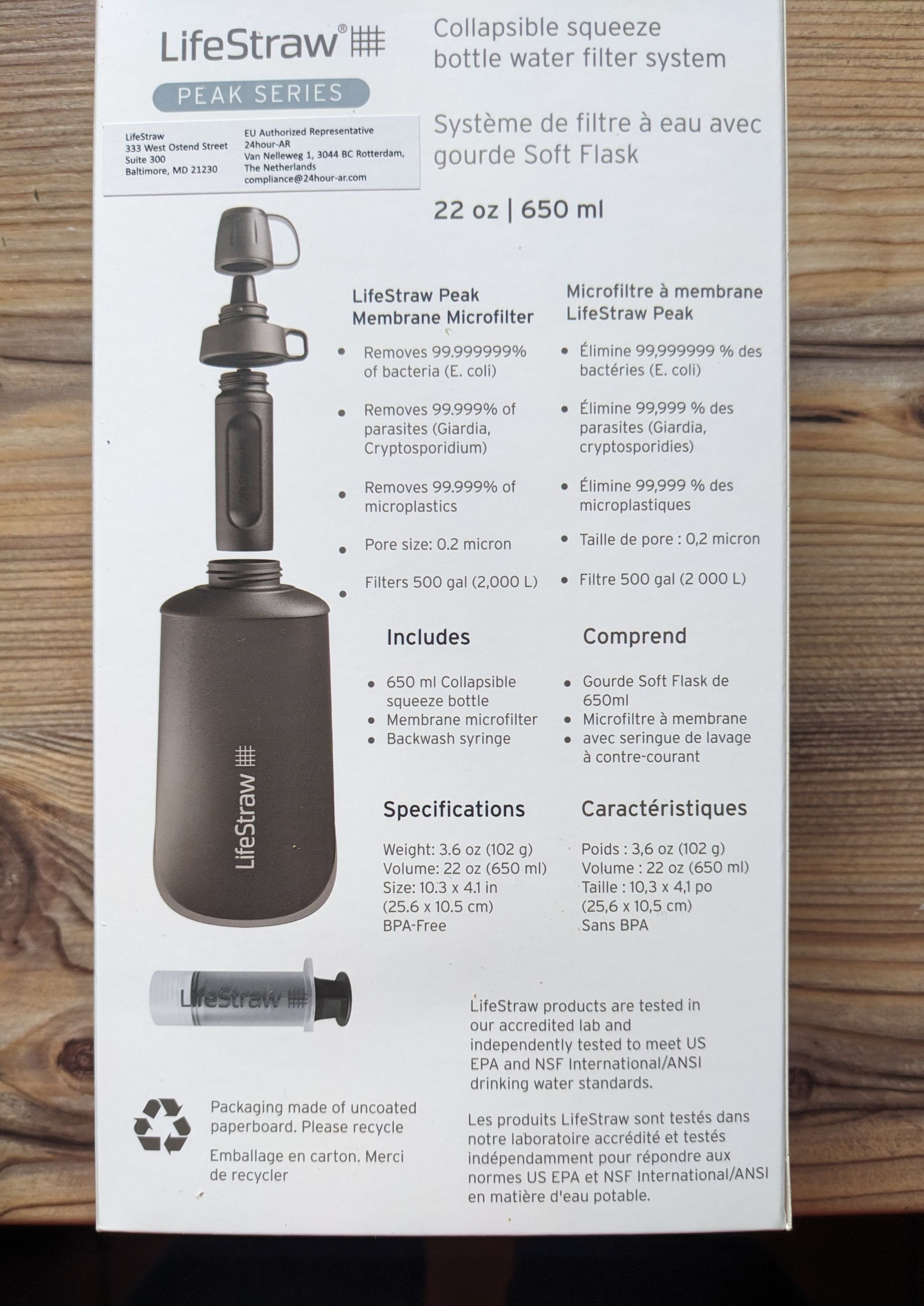Der kompetente OUTSIDEstories-Test: LIFESTRAW Peak Squeeze Collapsible Squeeze 1L Bottle with Filter – Wasserfilter mit Trinkflasche