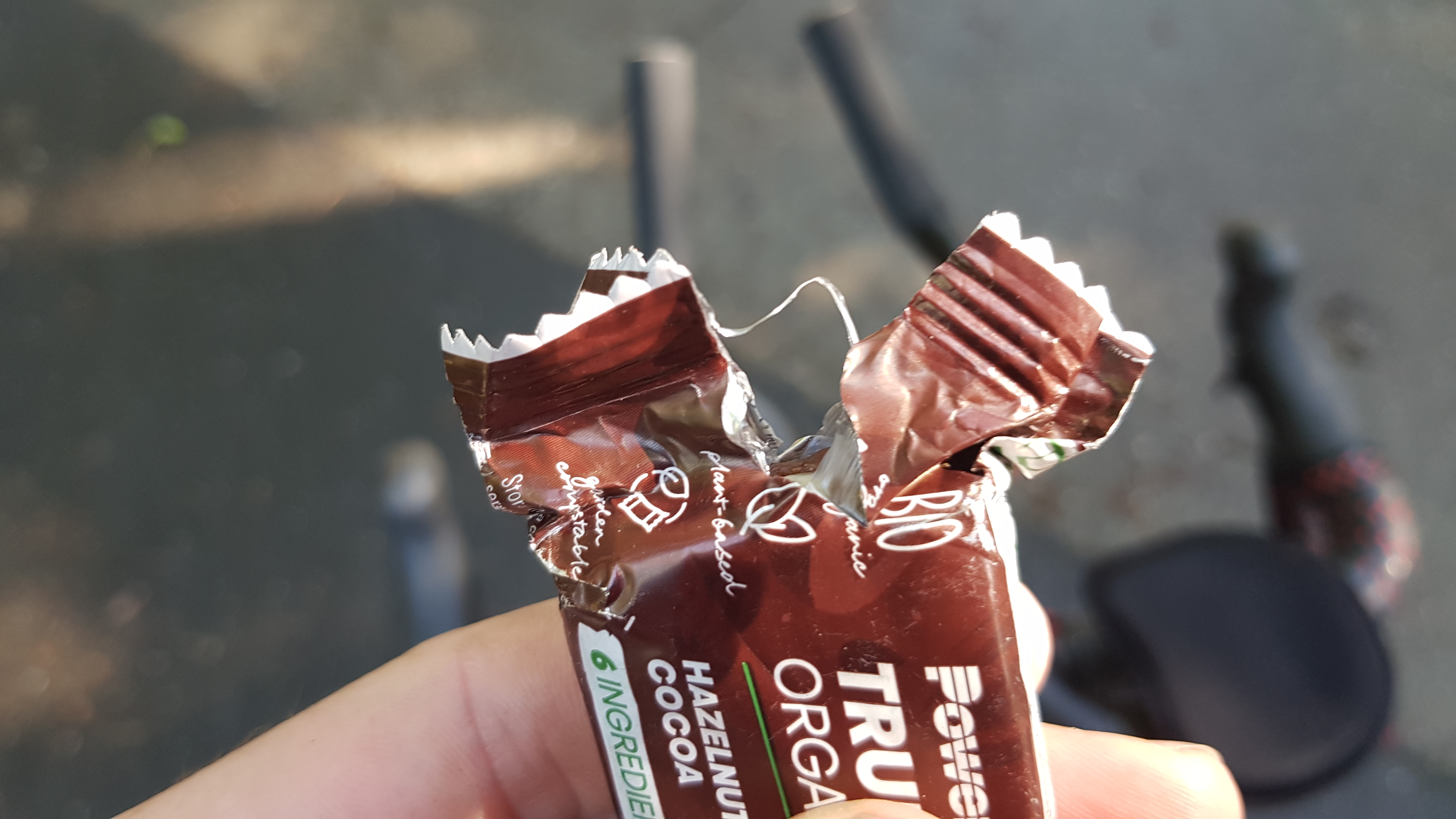 Verpackung angerissen