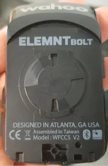 Rückseite des Wahoo Elemnt Bolt v2