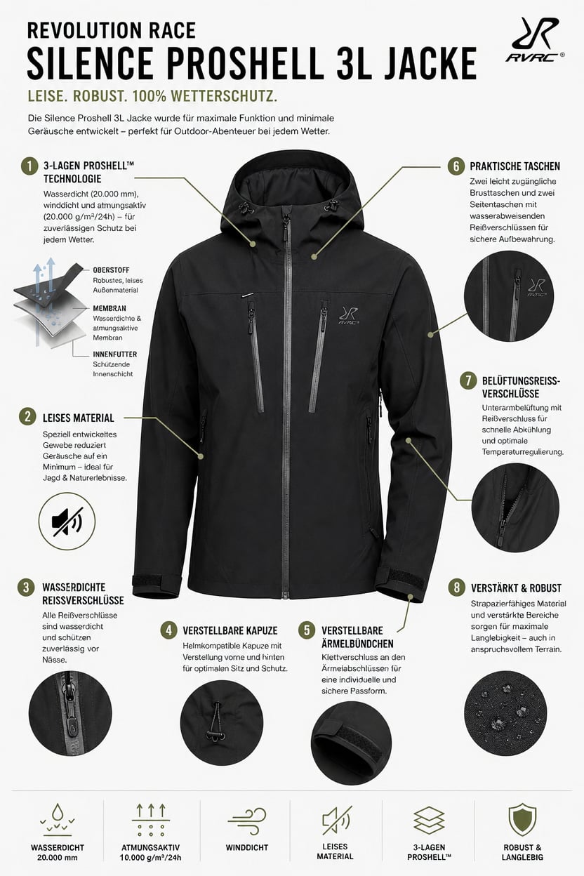 Der kompetente OUTSIDEstories-Test: REVOLUTION RACE Silence Proshell 3L Jacket  – unschlagbare Hardshell fü...