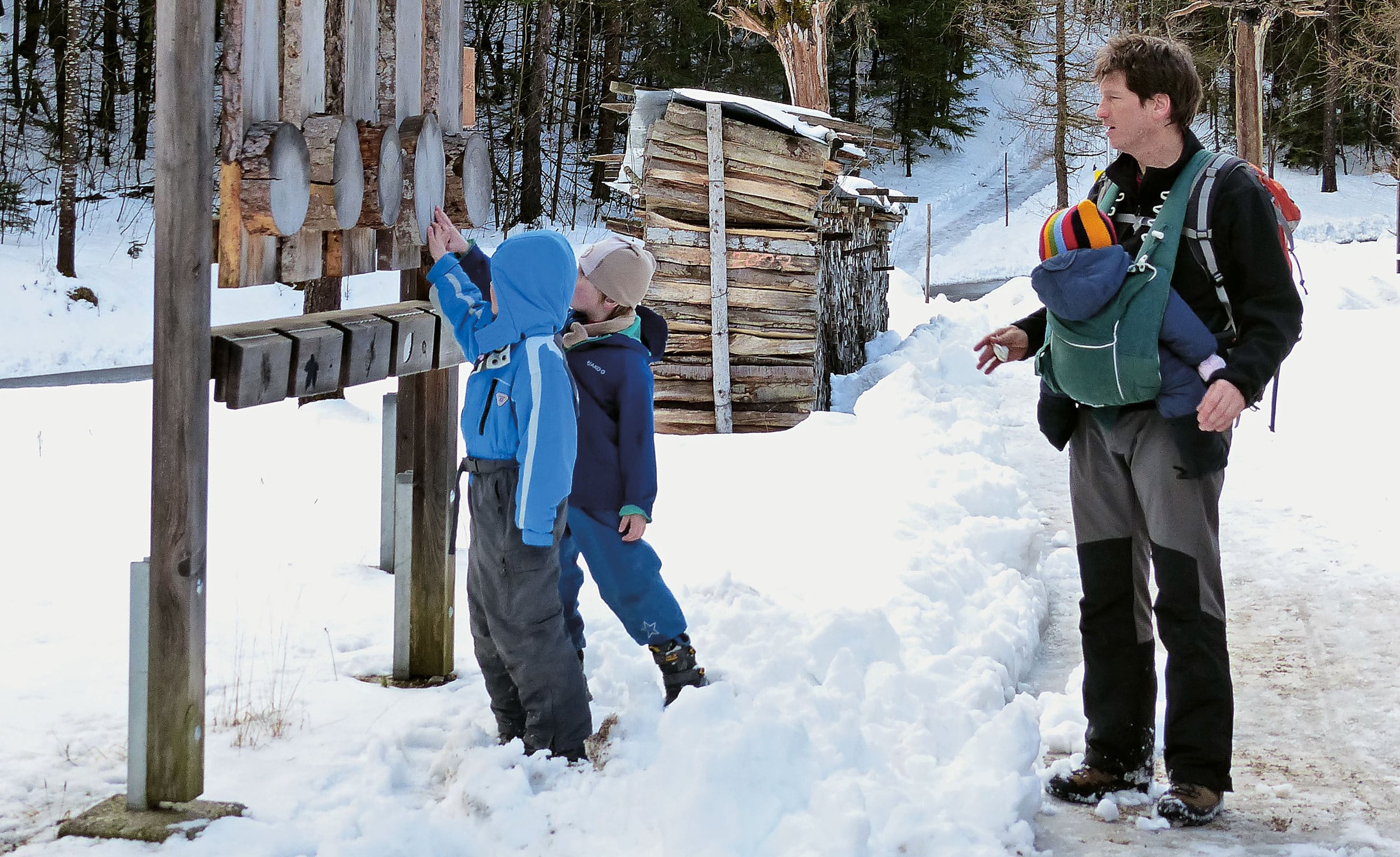 WinterErlebnis-Touren mit Kindern Münchner Hausberge Oberbayern