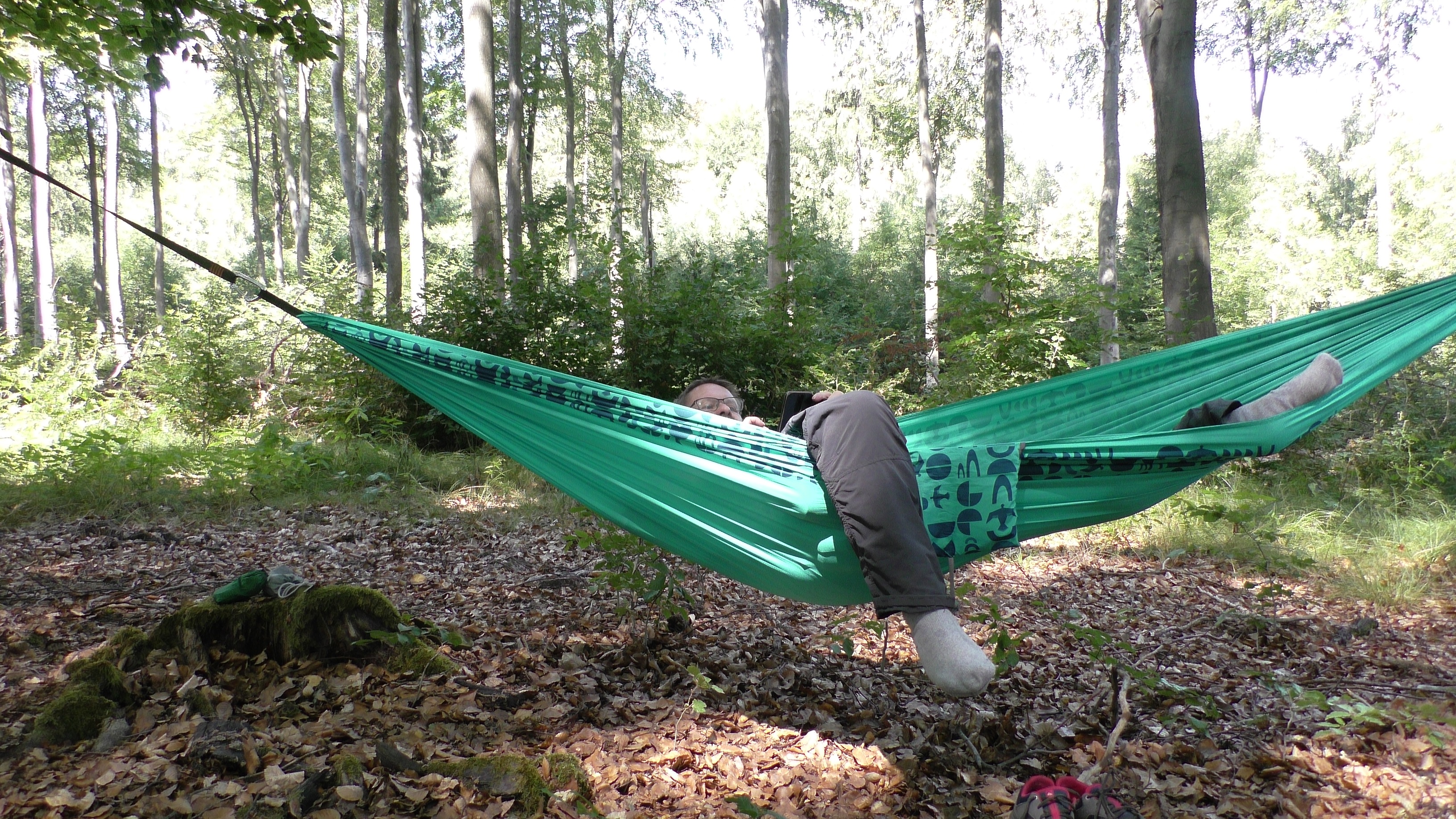 Slacker Hänngematte mit aufhängung