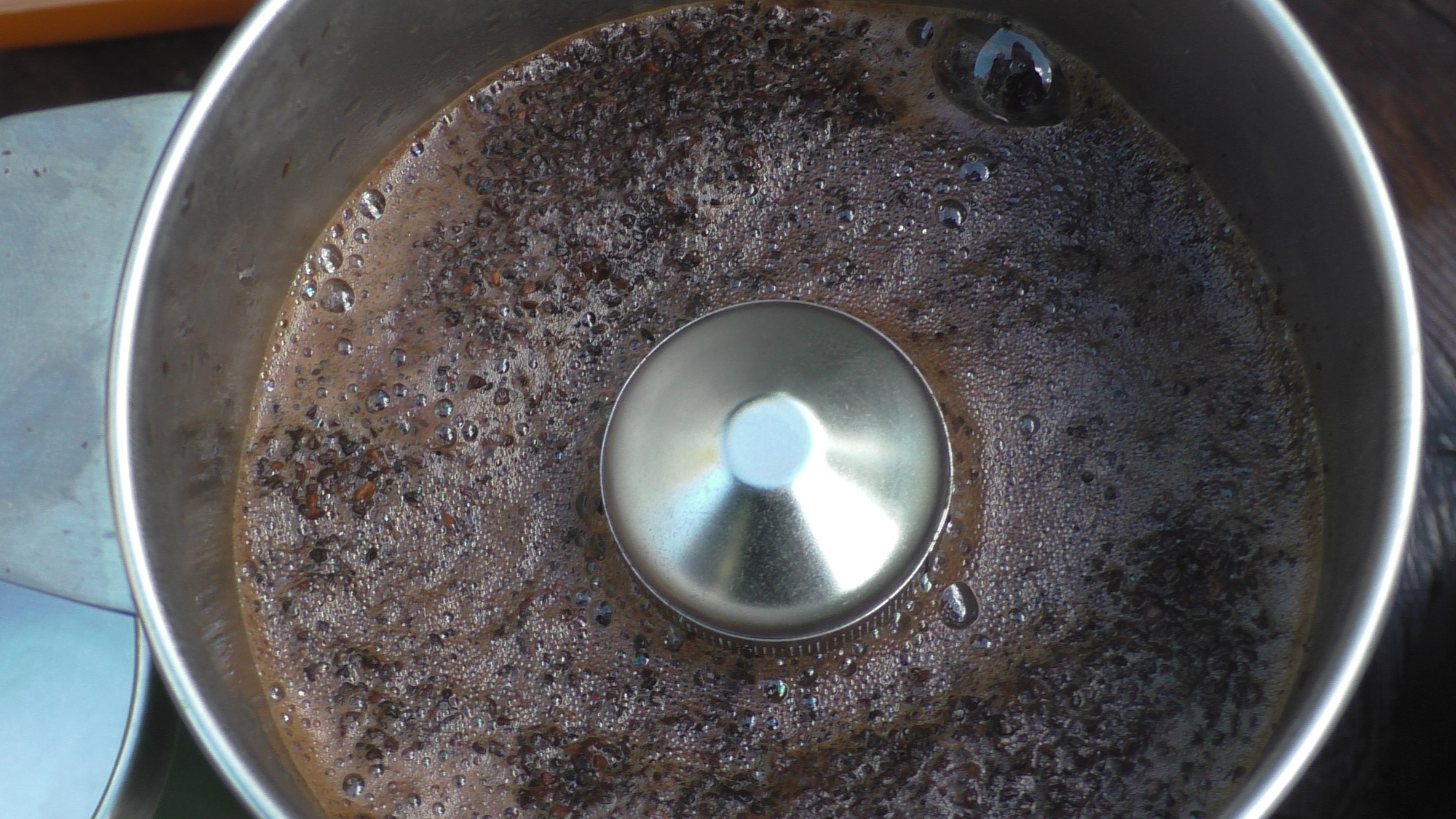 Kaffeefilter im betrieb