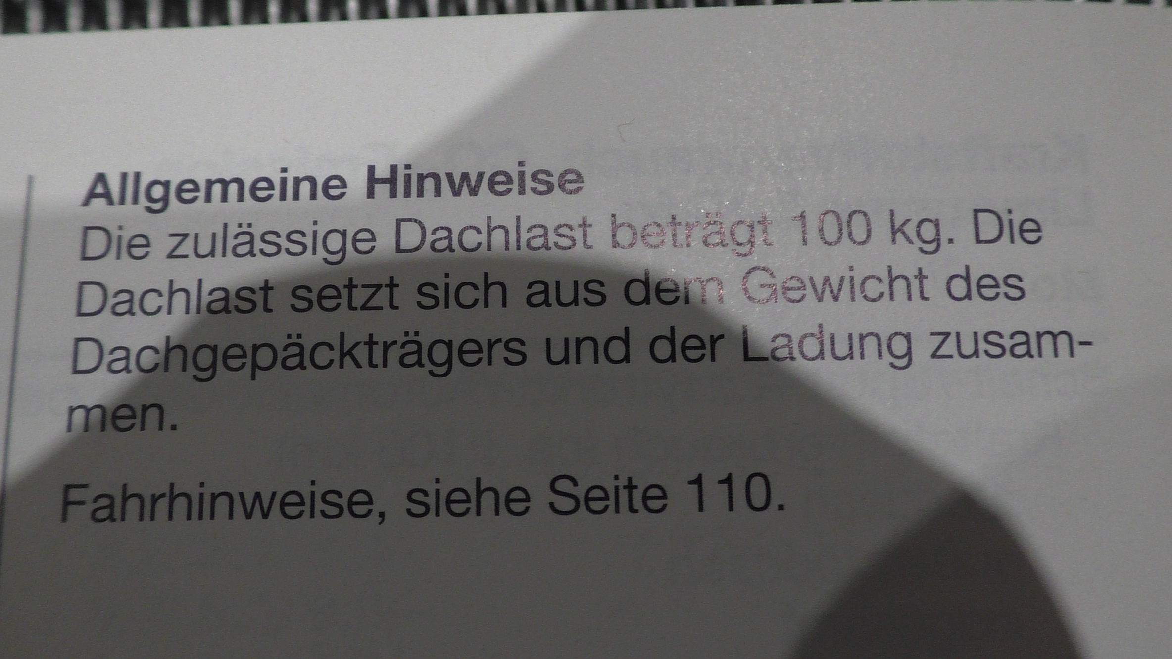 Dachlast