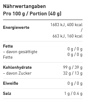 Nährwertangaben