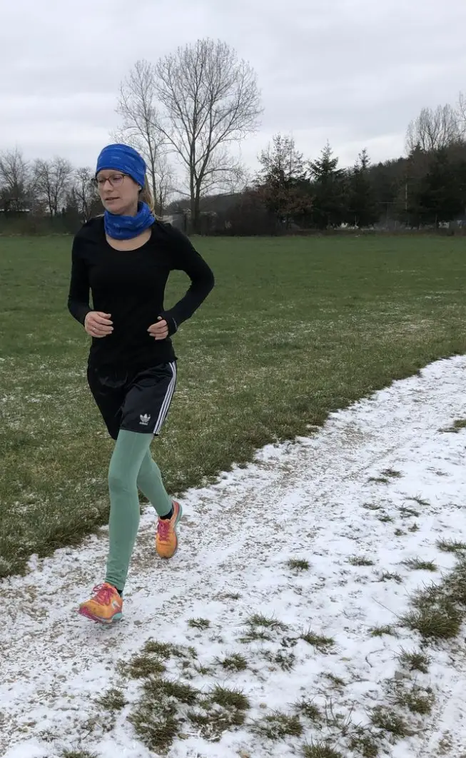 Shirt in Aktion: beim Joggen