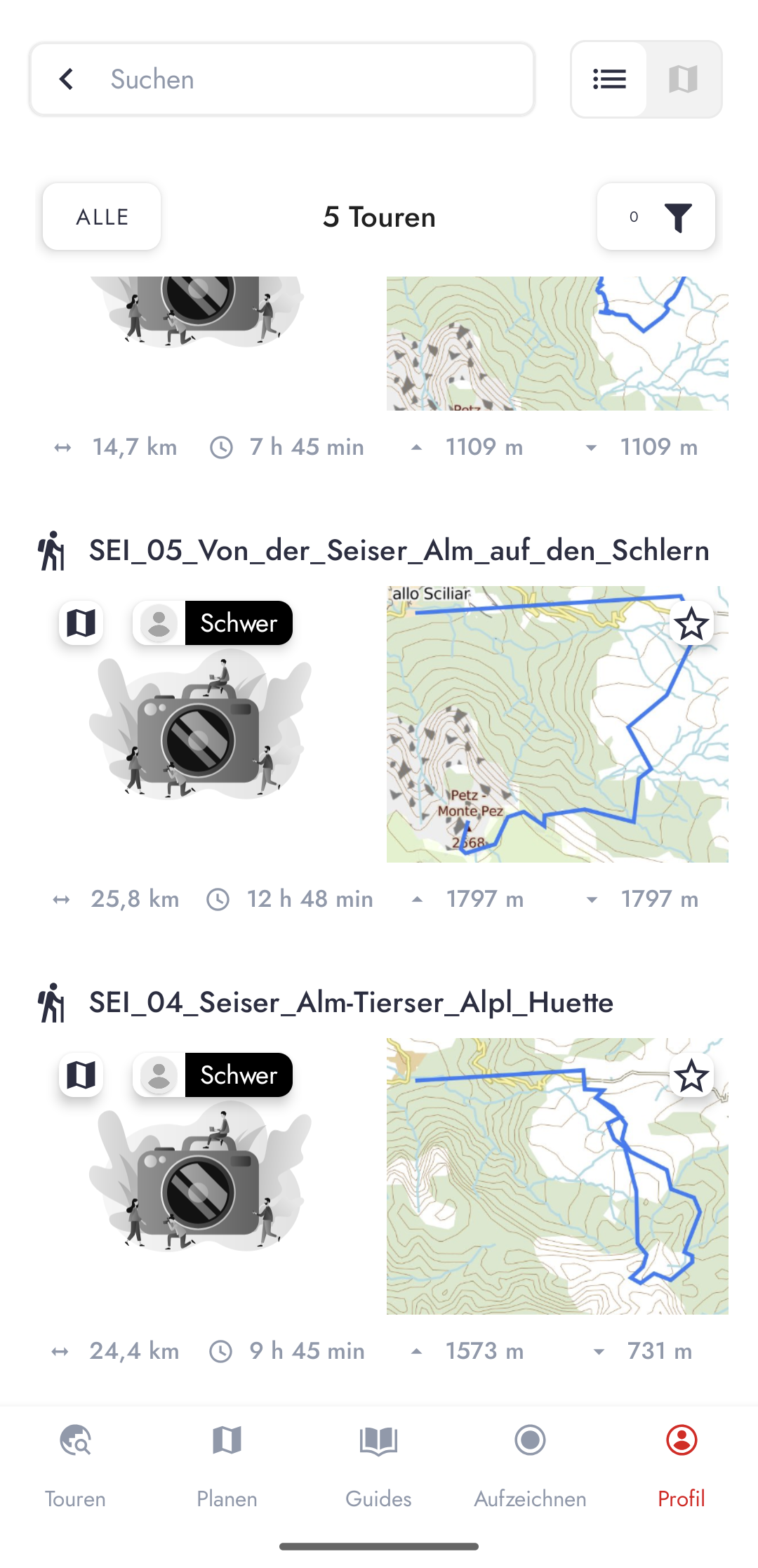 APP Ansicht