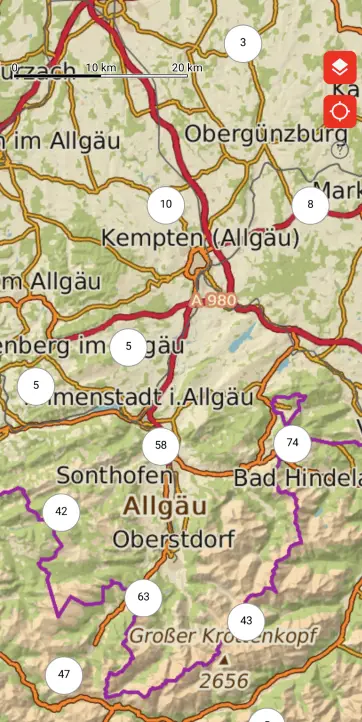 Allgäu als Beispiel