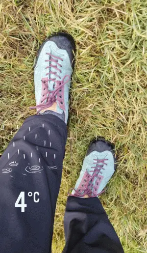 Es gibt kein schlechtes Wetter, nur die falschen Schuhe. Die Terra-Rock Wool sind genau richtig.
