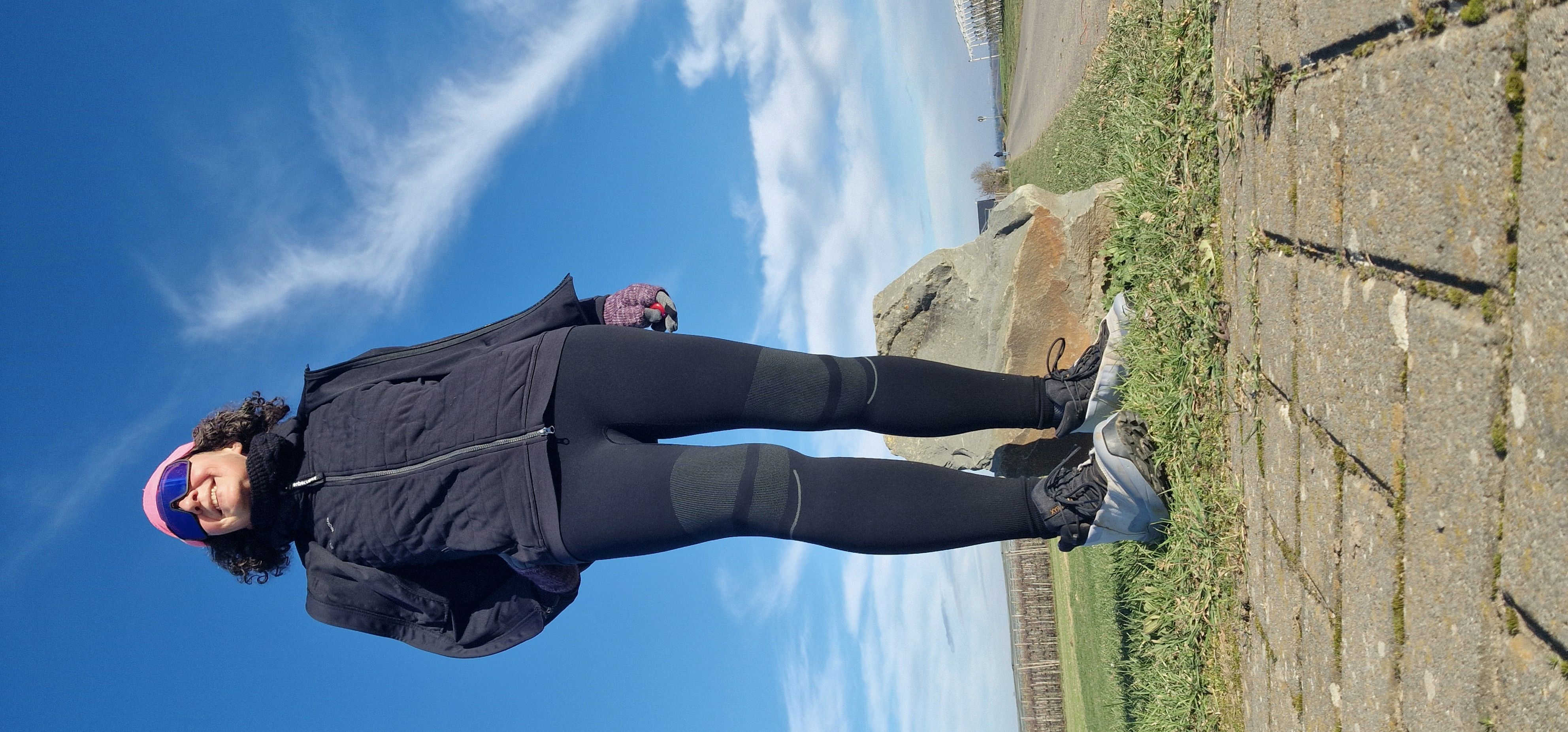 Der eiskalter Wind war anstrengend.