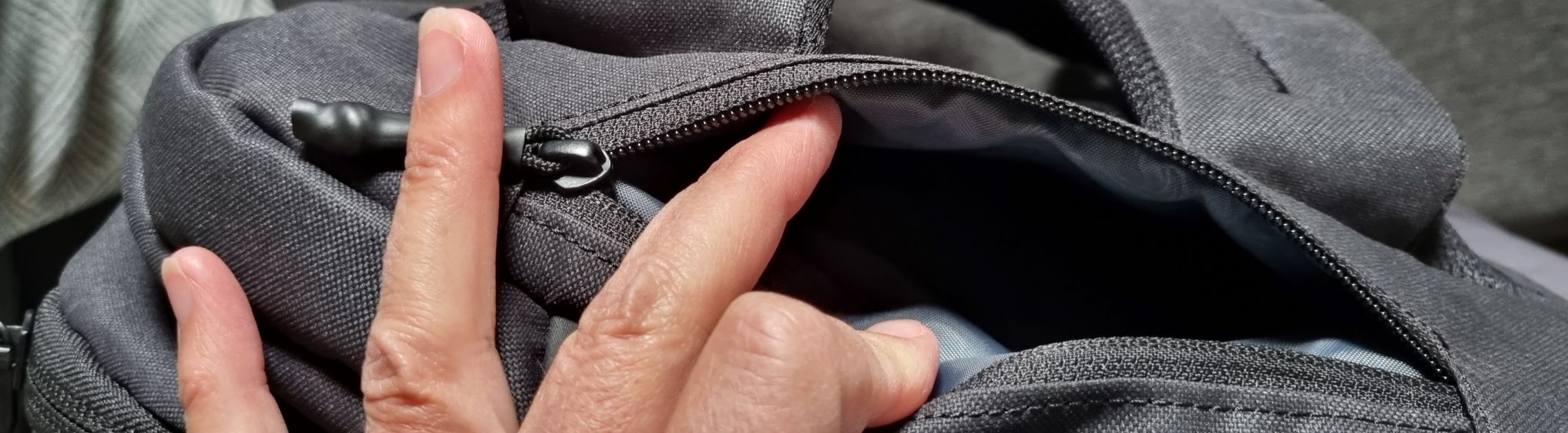 Kleines Geheimfach am Rücken