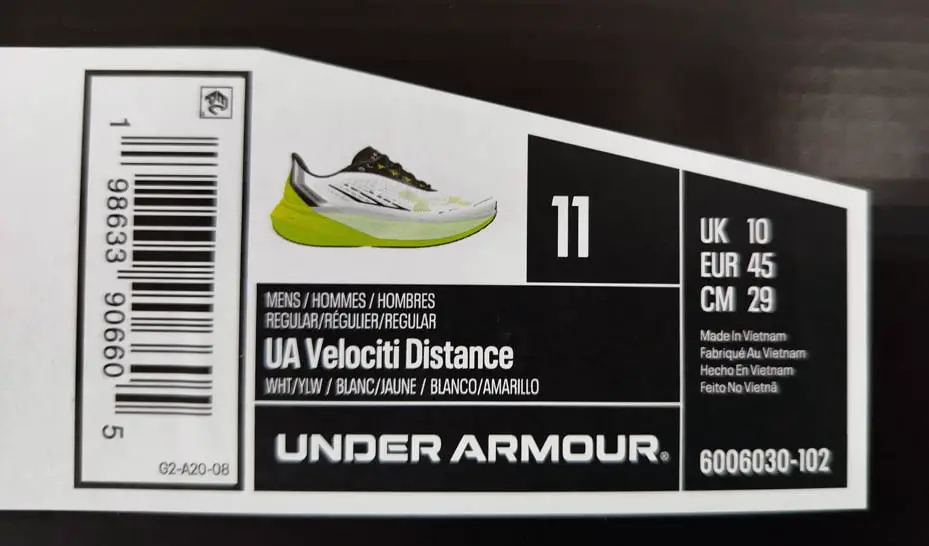 Under Armour Velociti Distance