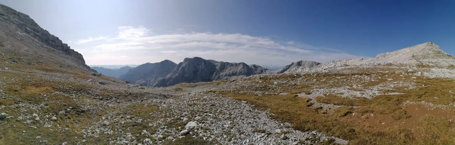 Aussicht vor dem letzten, steilen Aufstieg zur Kammspitze