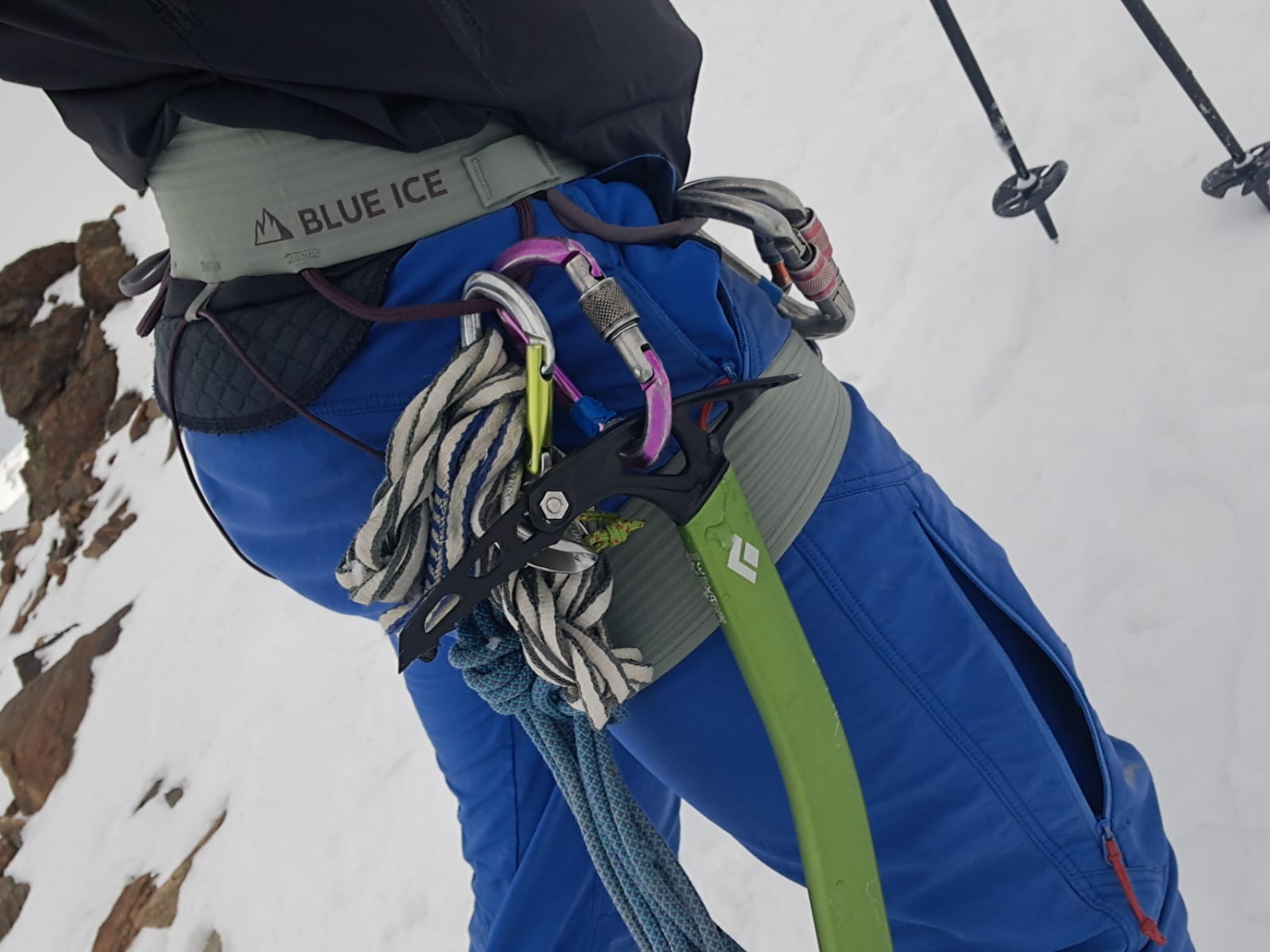 am weg zum gipfel vom silvrettahorn