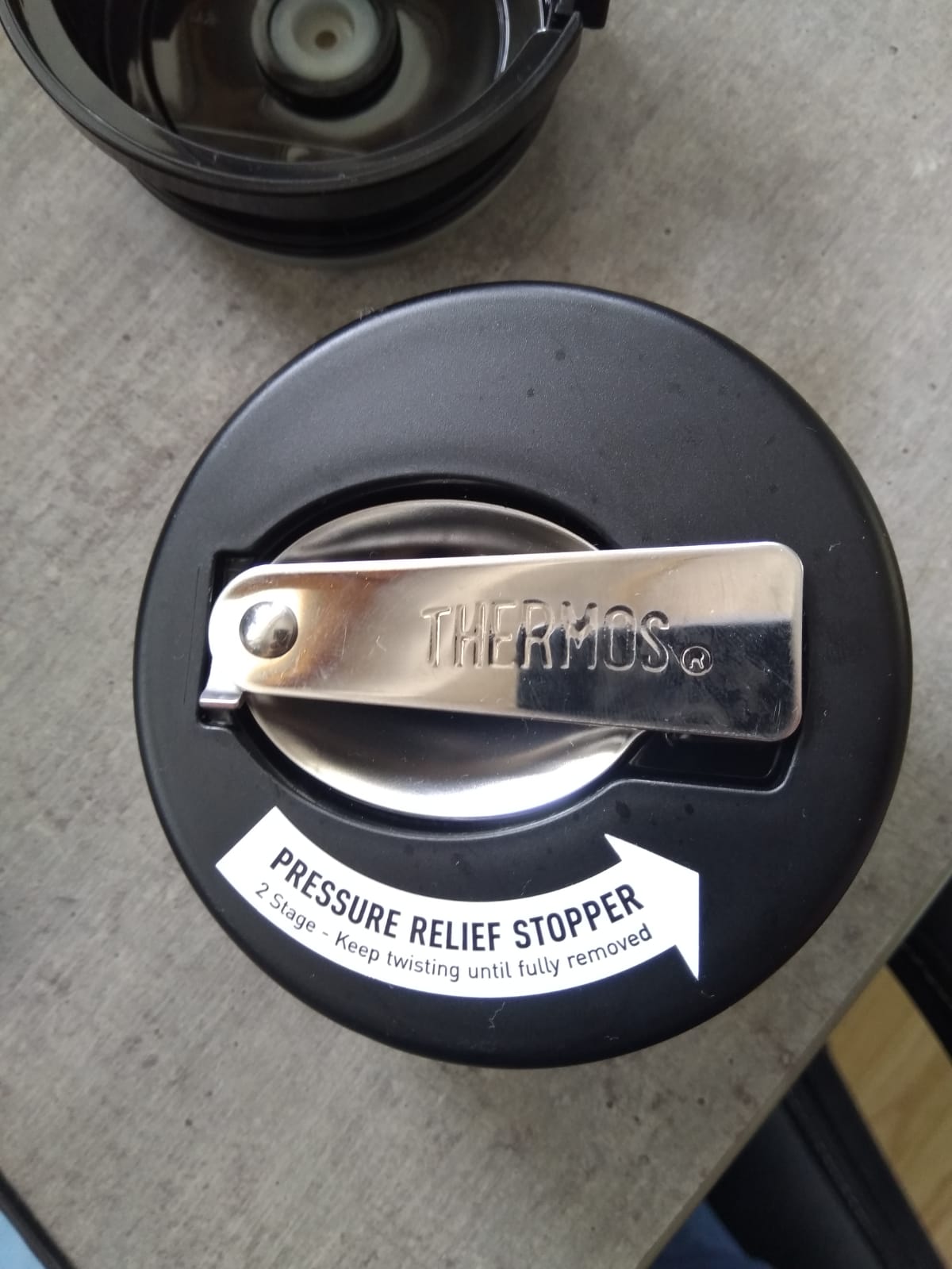 pressure relief stopper