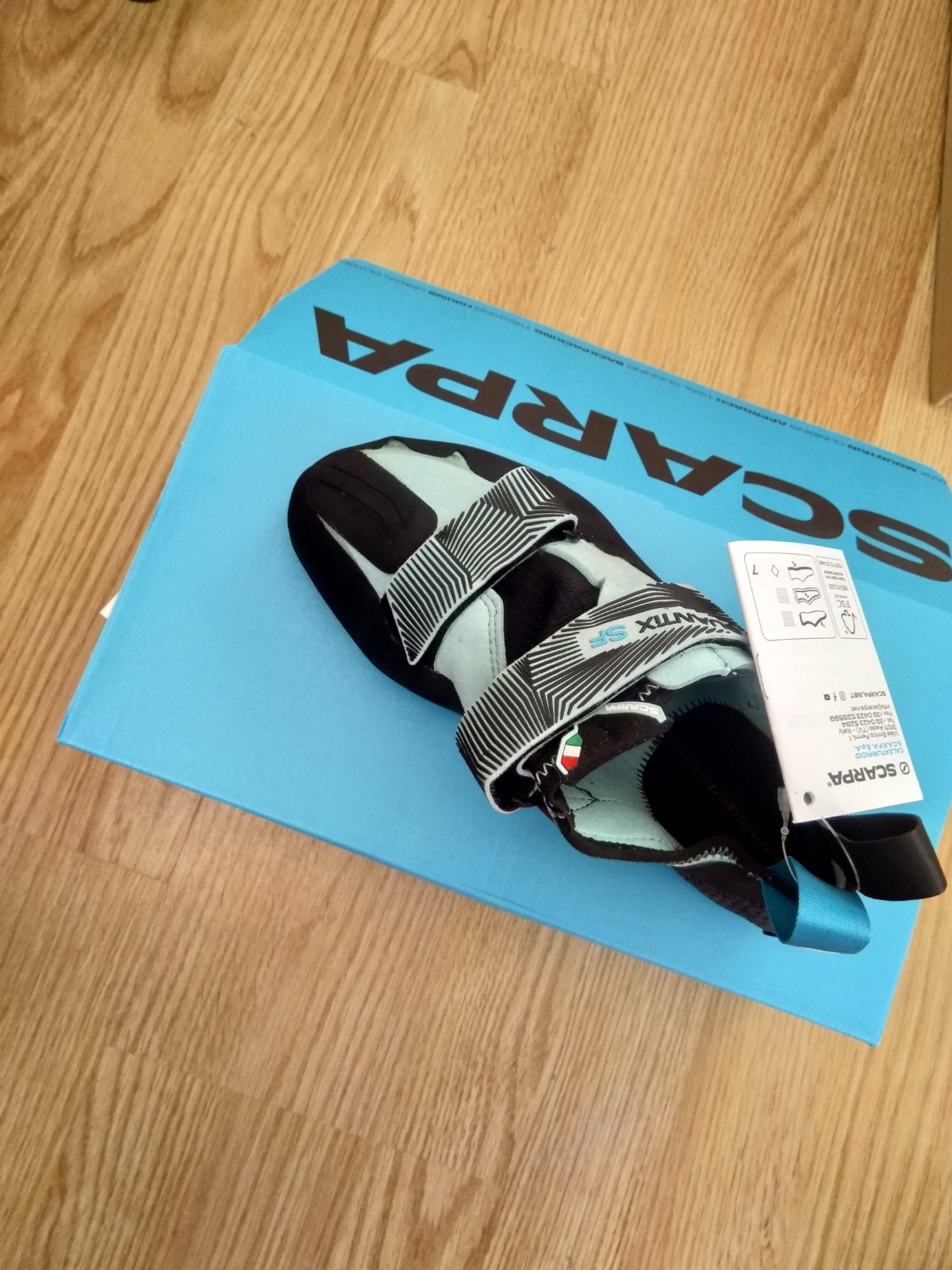 Schuh auf Schuhkarton