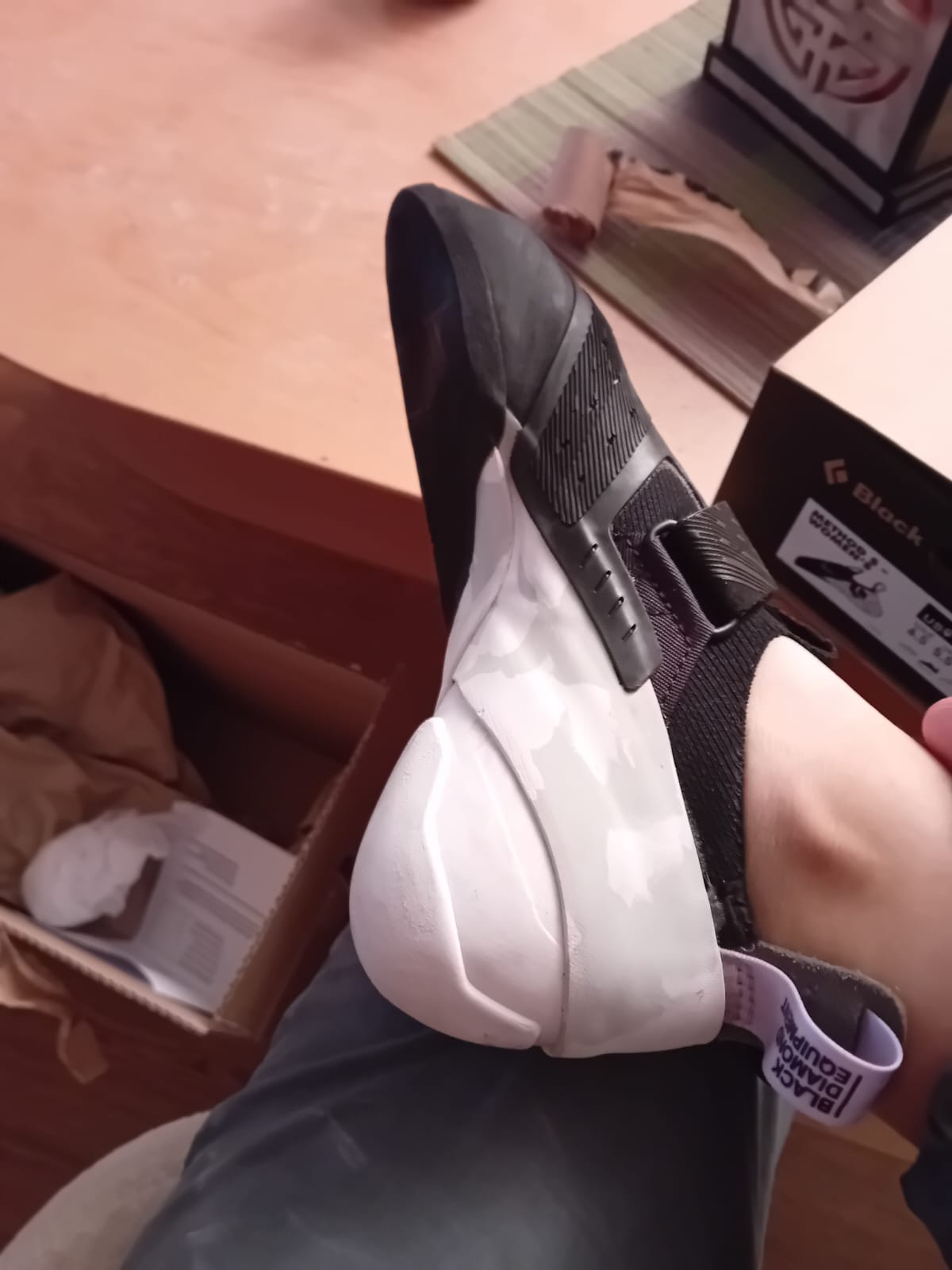 Erster Blick auf den Schuh