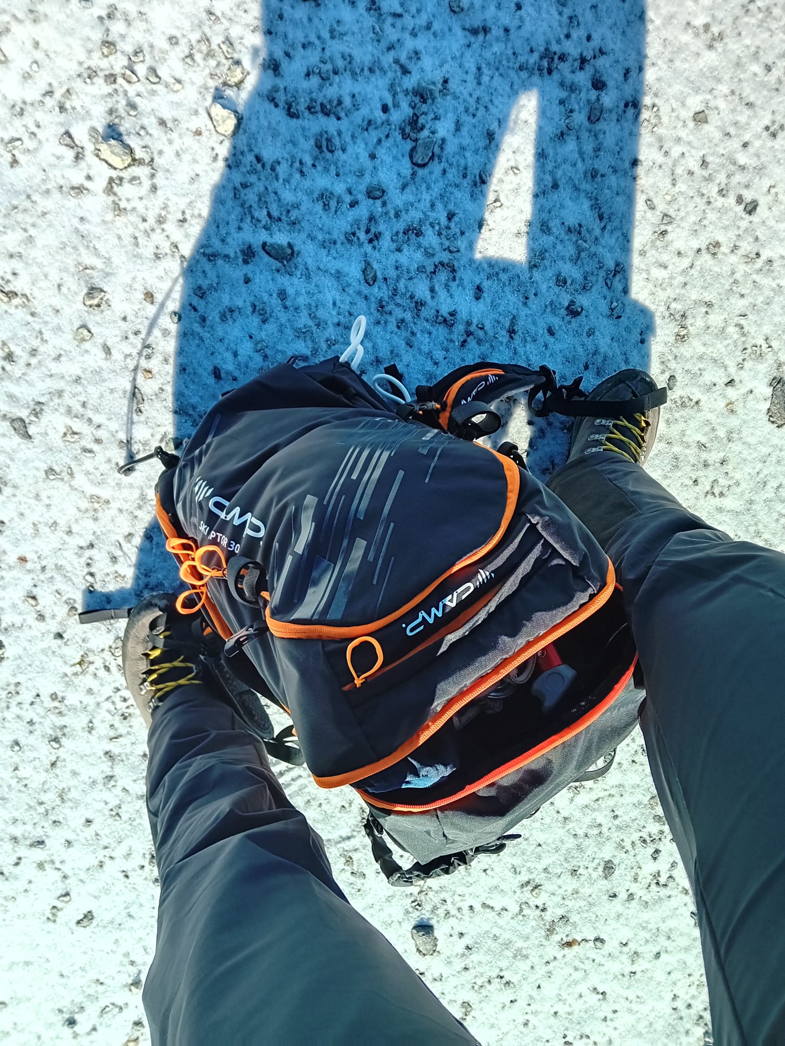 Rucksack von oben