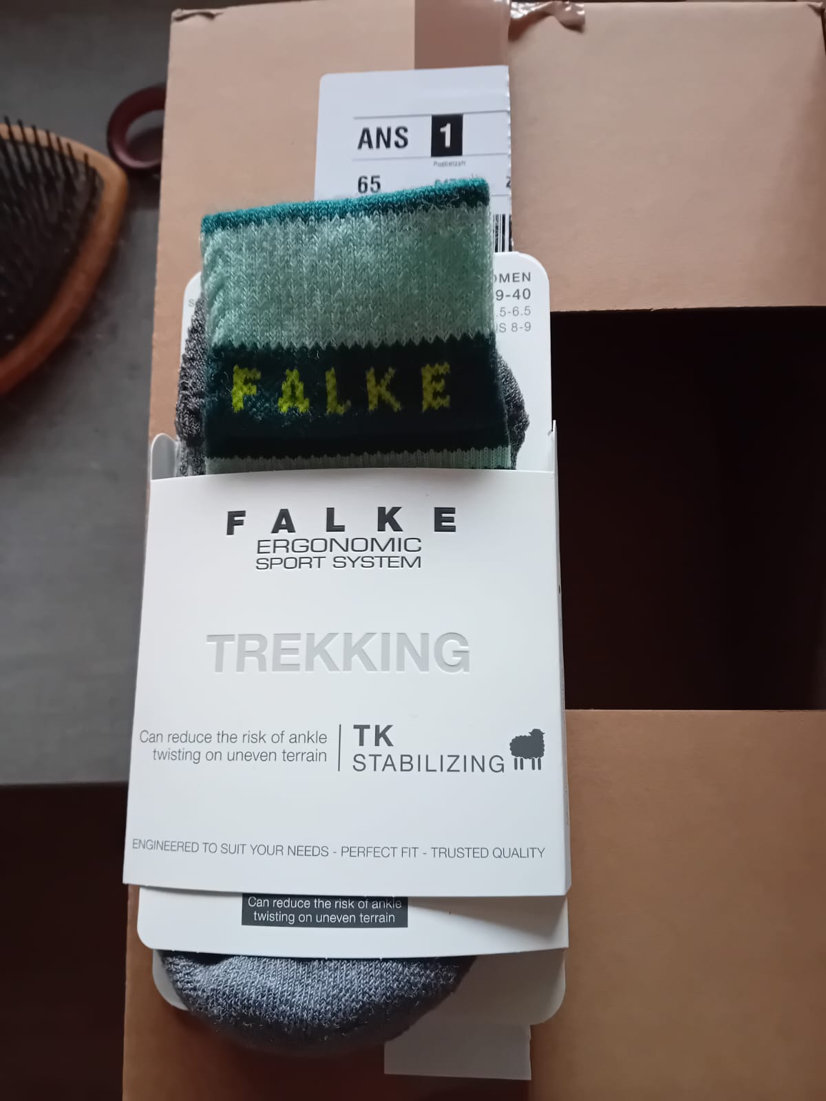 Socken in der Verpackung