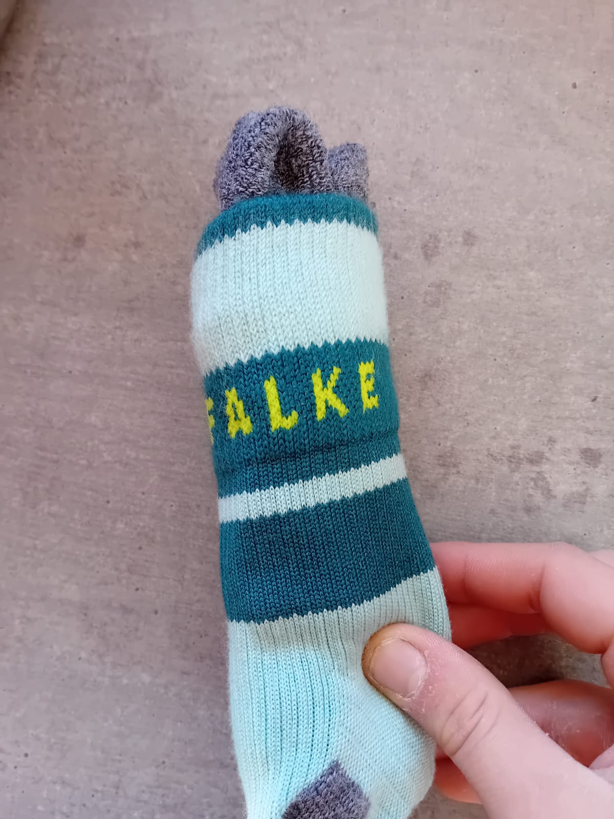 zusammengestülpte Socken