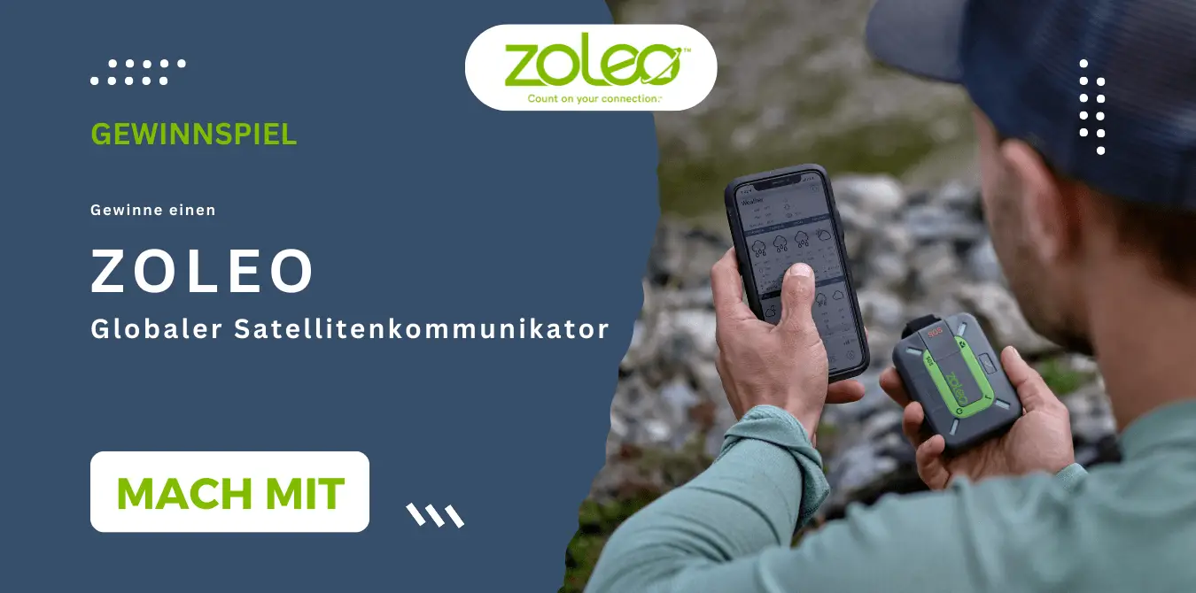 Satellitenkommunikationsgeräte Zoleo - Satellitenkommunikation - Gewinnspiel - OUTSIDEstories