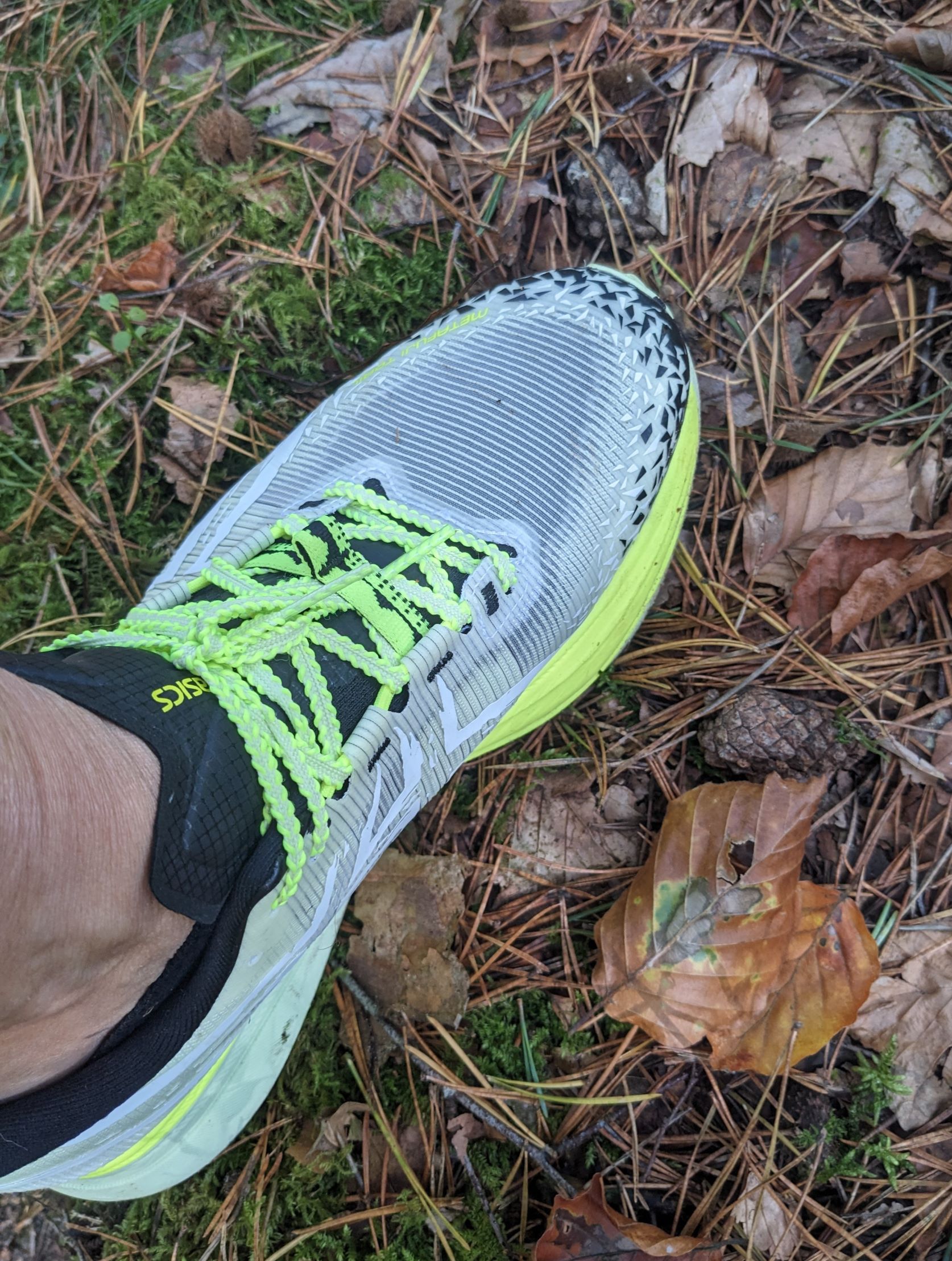Schuh getragen