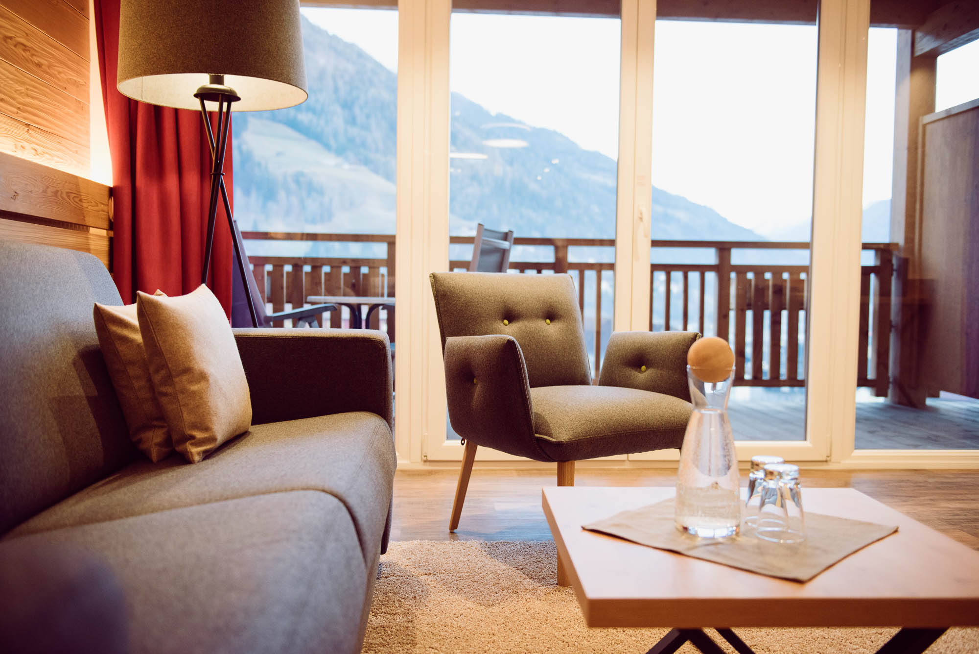 Zimmer mit Berglick - Naturhotel OUTSIDE
