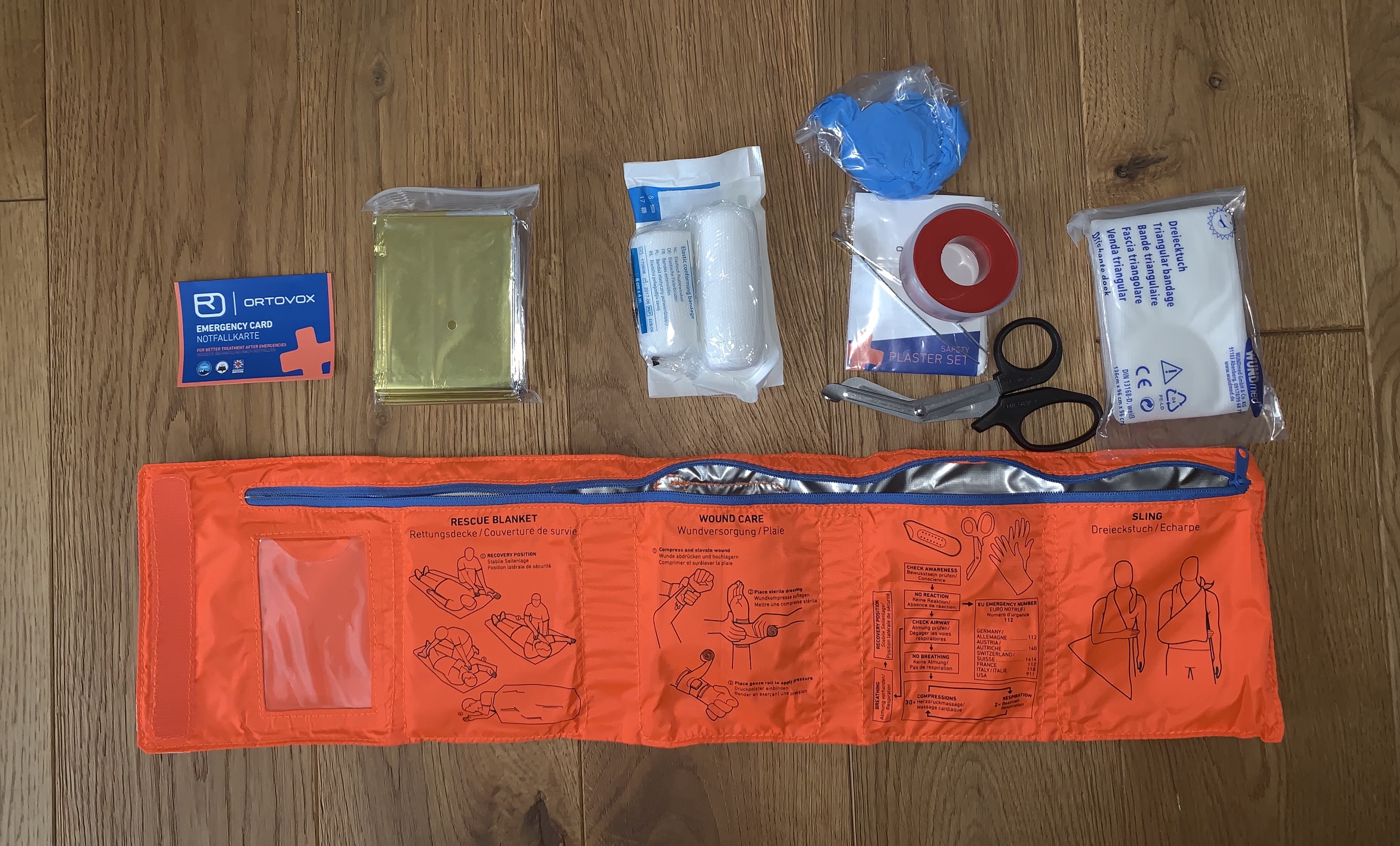 ausgerollt und ausgepackt