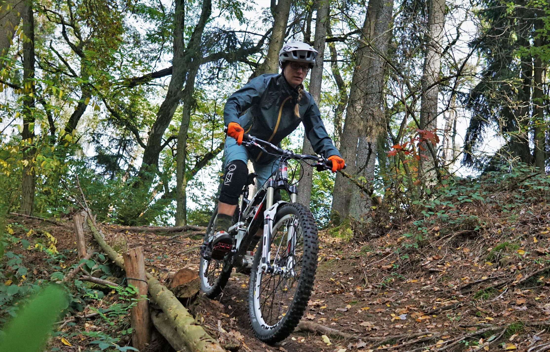 Jacke im Einsatz beim Biken
