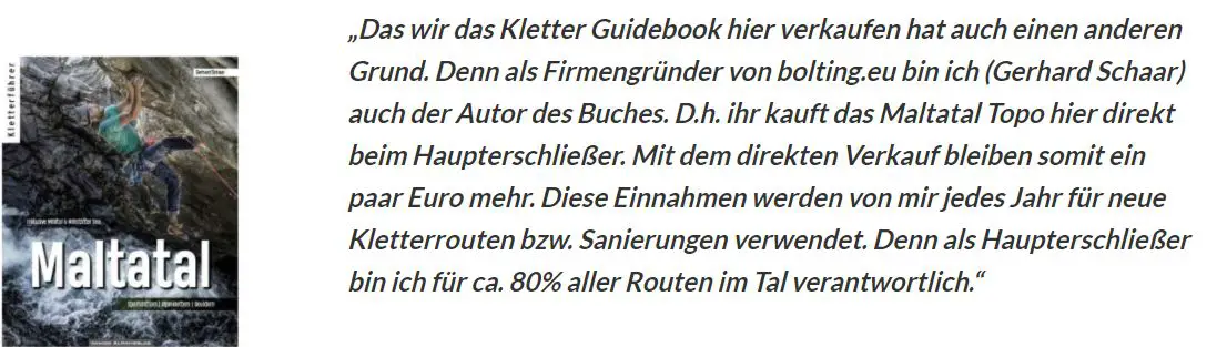 Bildausschnitt von bolting.eu