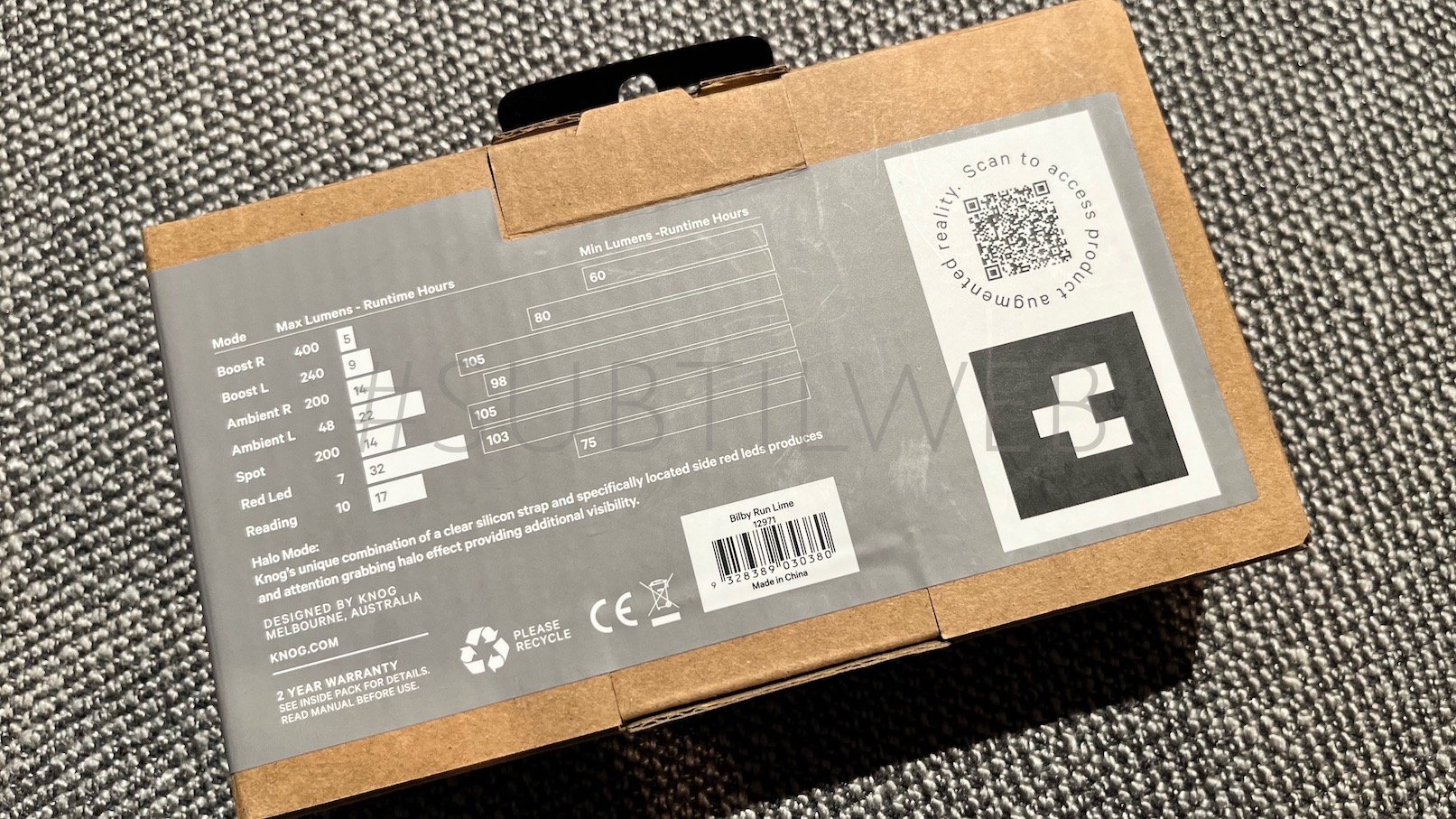 Verpackung Rückseite