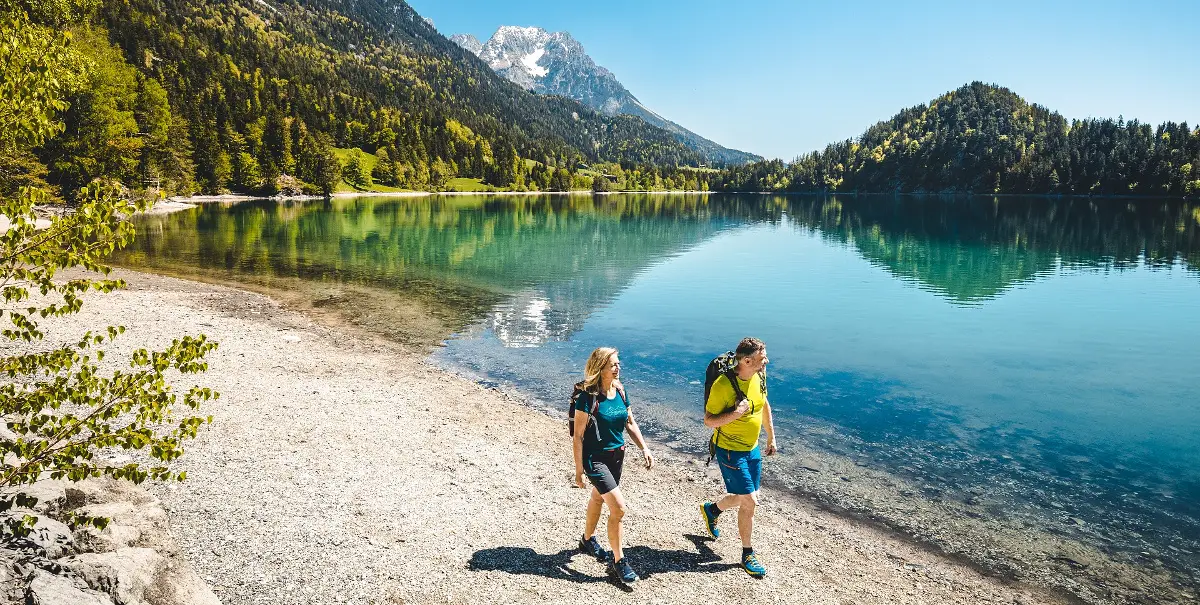 Hintersteiner See in der Wilden Kaiser Region. Foto: TVB Wilder Kaiser - Mathäus Gartner