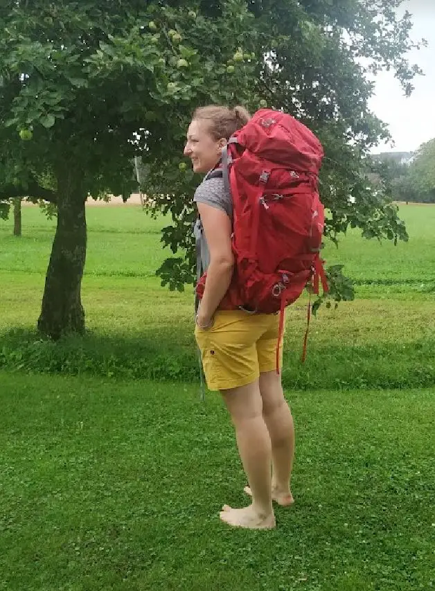 seitenansicht OSPREY Ariel Plus 60 Backpack - Wanderrucksack Damen