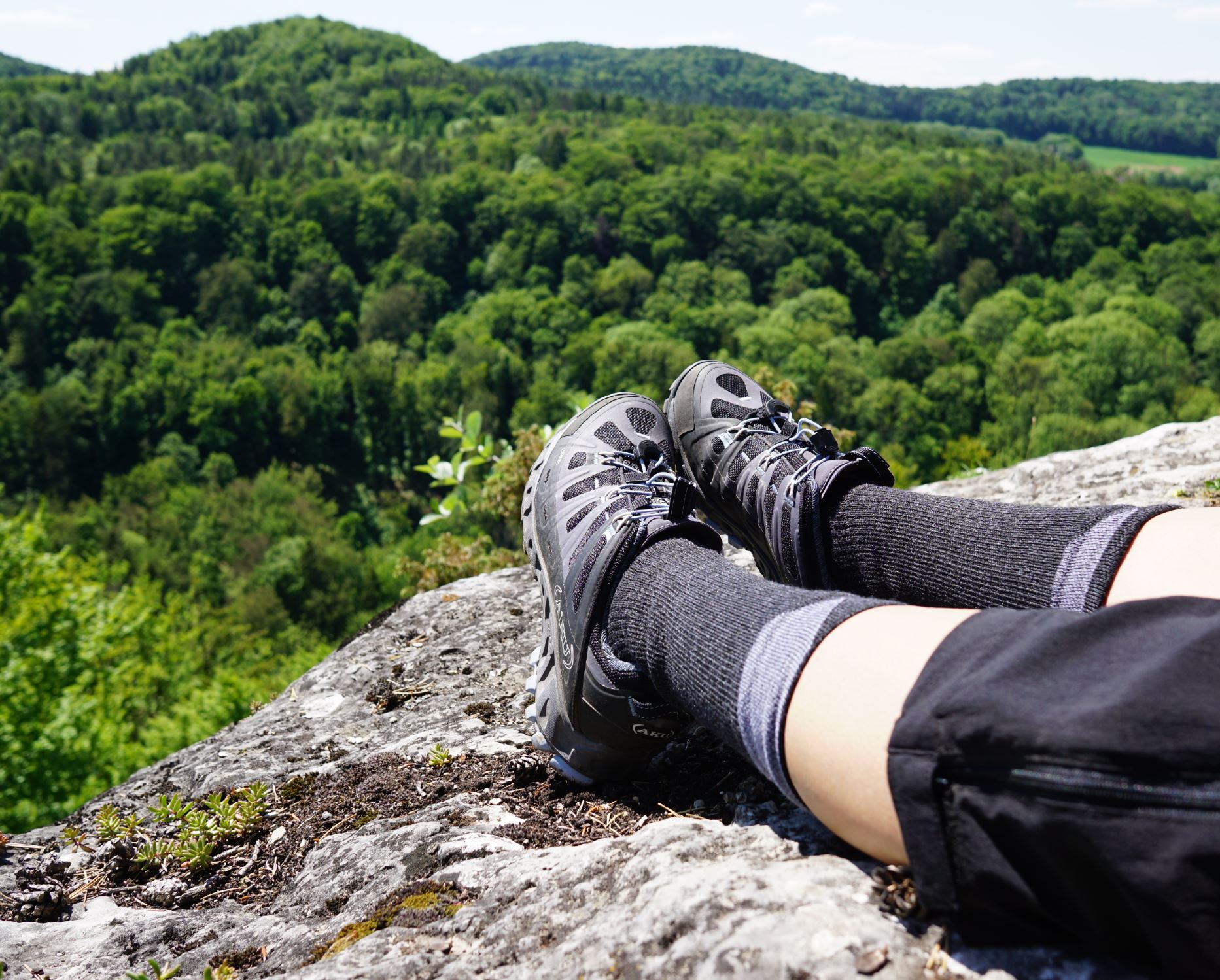 kurze Pause mit kurzer Hose