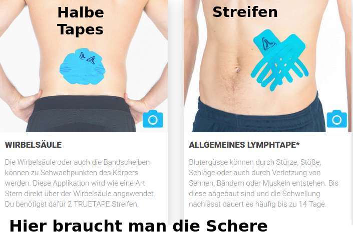 Hier braucht man die Schere