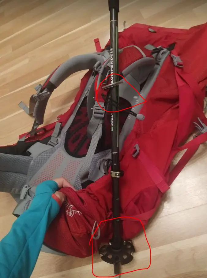 stöcke OSPREY Ariel Plus 60 Backpack - Wanderrucksack Damen