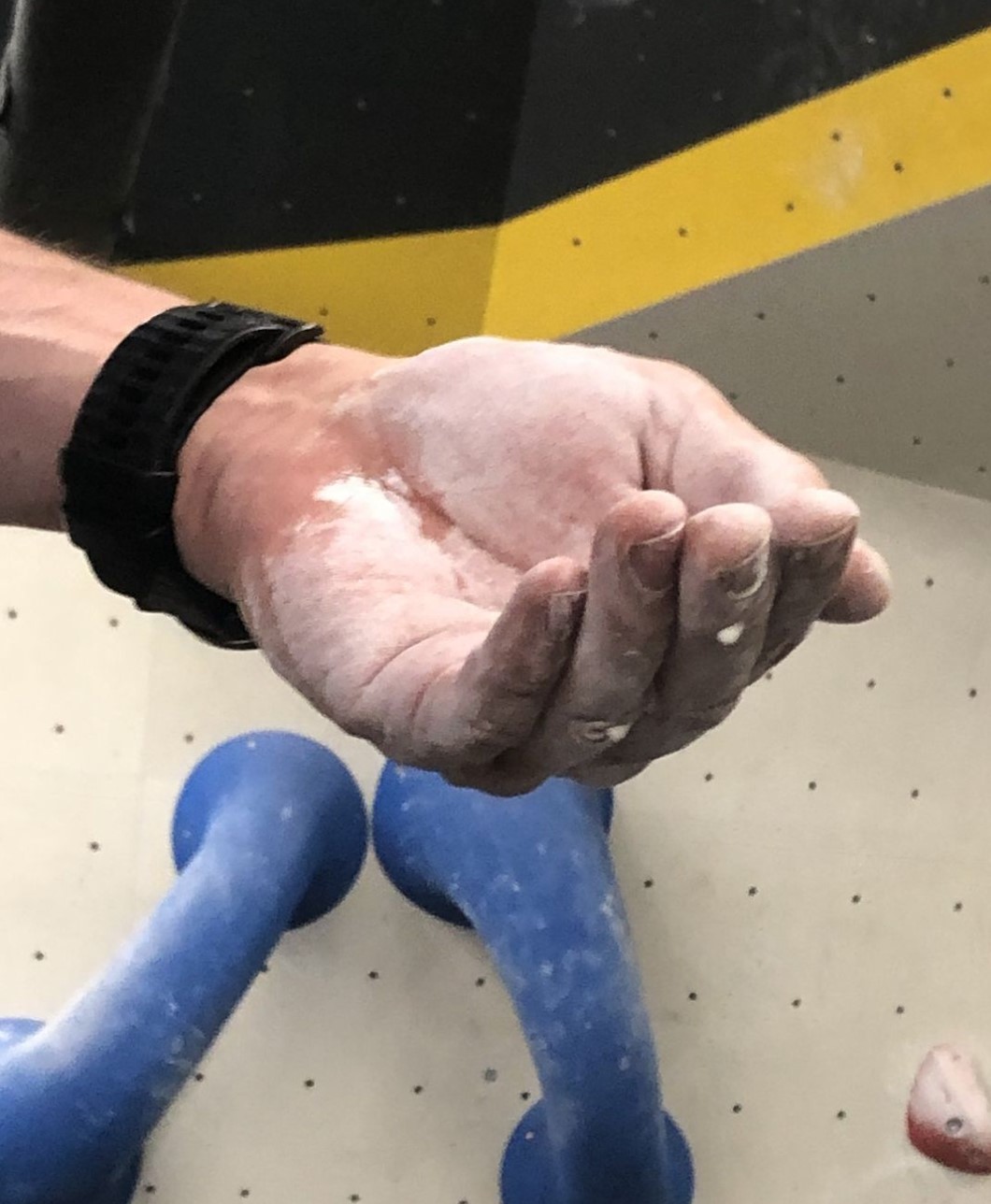 Tropfen an der Hand