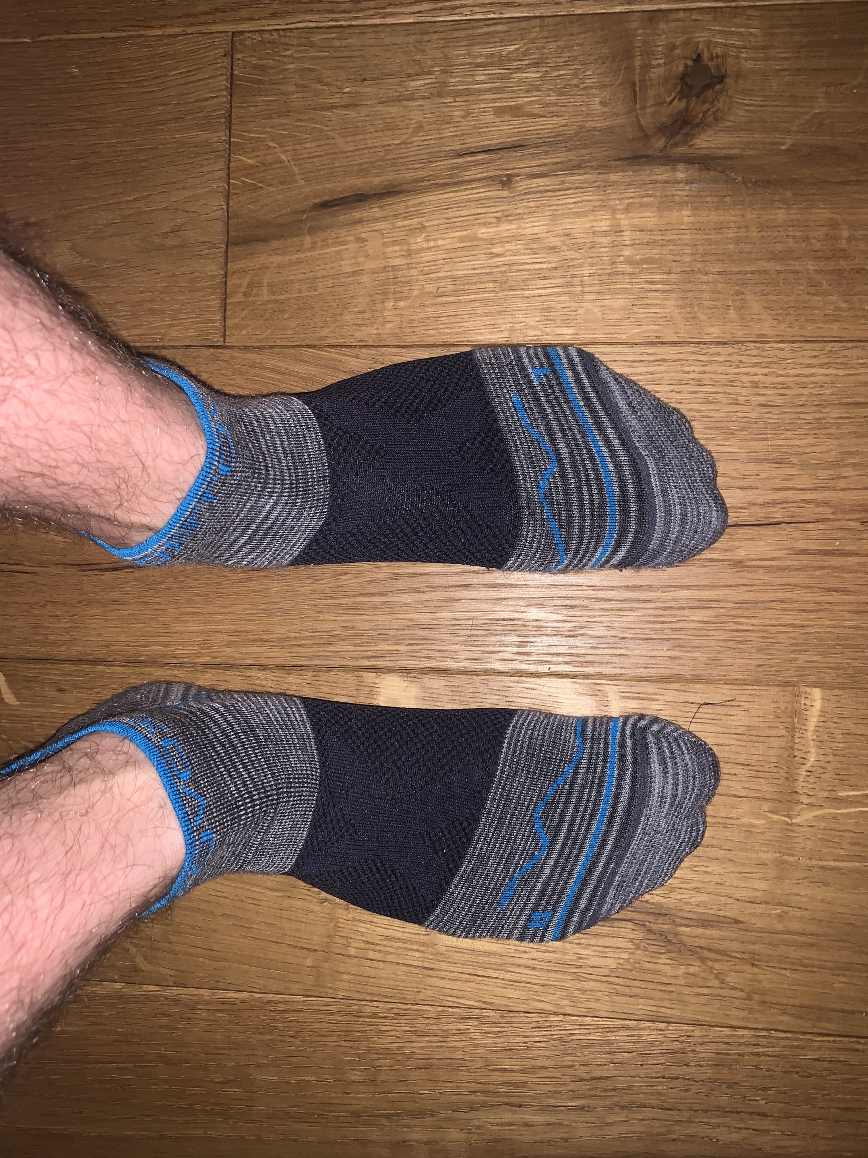 von oben mit beiden Socken
