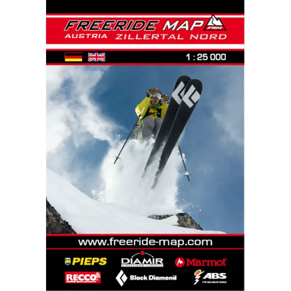 FREERIDE MAP Zillertal Nord - Karte