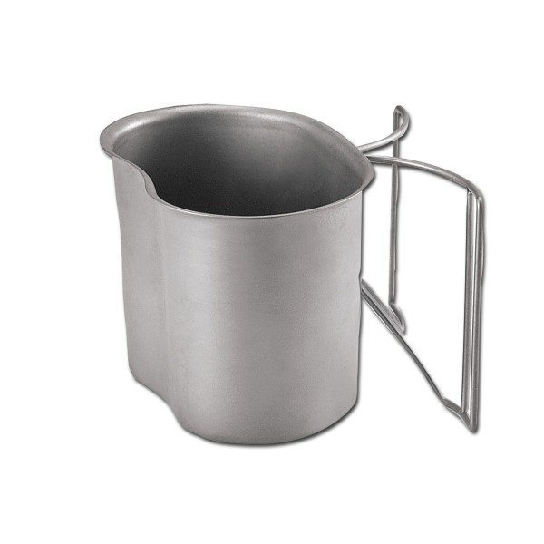  US Feldflaschenbecher Edelstahl - Becher 