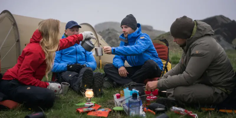 Ein schöner Morgen nach einer angenehmen Nacht im Trekkingzelt