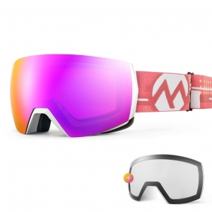 OUTDOORMASTER Ultra XL Snow Goggles + Lens Bundle - Skibrille Damen