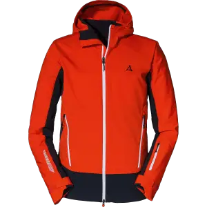 Schöffel Herren Miara Softshell Jacke (Größe L, Rot) DWR Imprägnierung