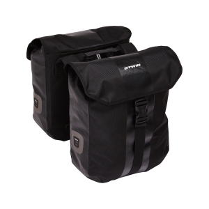 DECATHLON ELOPS Doppel-Fahrradtasche 540 2 × 20 Liter - Gepäckträgertasche