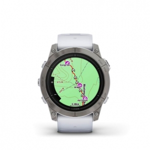 Garmin EPIX PRO (GEN 2) - Sapphire Edition 51MM Titan DLC (Weiß One Size) Pulsmesser